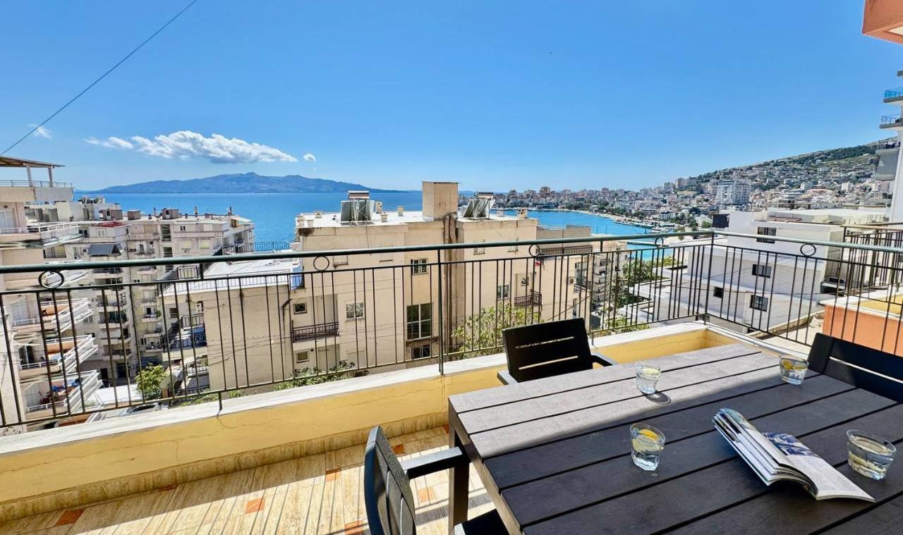 Colorful Sea View Apartment Sarande Ngoại thất bức ảnh